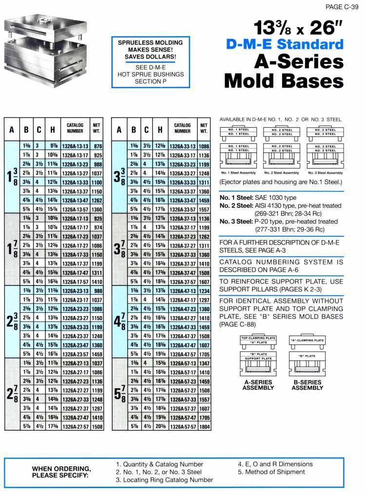DME A series mold base 1326A